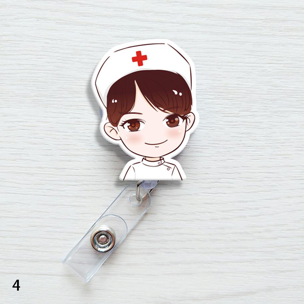 Fashion Stationery Office Supplies Mini Badge Holder Retractable ID Name Card Lanyards