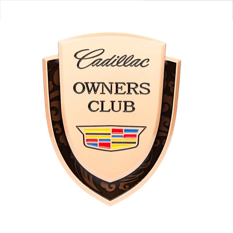 Car Logo Shield Emblem Badge for Cadillac Seville XT4 CT4 CT5 ATS SLR STS EXT CTS Escalade Coupe Auto Side Sticker Accessories