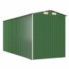 Vidaxl Garden Shed, Green, 192X440X223 Cm, Galvanized Steel