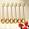 6pcs Coffee Spoon Dessert Fork Dinnerware Set Western Mirror 304 Stainless Steel Tableware Suitable for Family Gatherings Parties Weddings