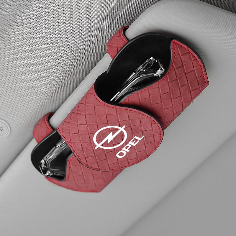 Car Sun Visor Glasses Storage Box Sunglasses Holder Organizer For Opel Corsa Astra Insignia Antara Vectra Zafira Meriva Ampera