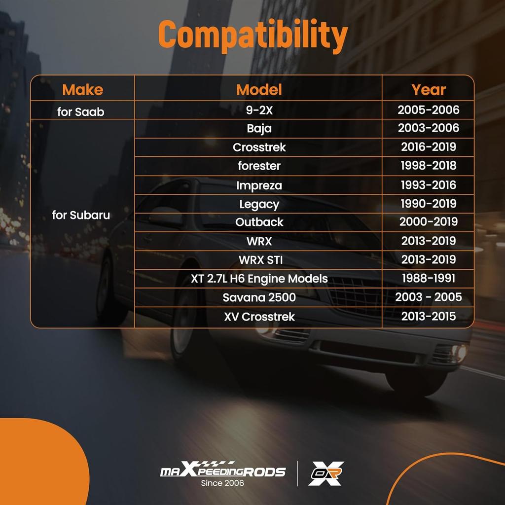 maXpeedingrods 2Pcs Front Lower Ball Joints Kit for Subaru & Saab Model- Forester Impreza Legacy Crosstrek Outback Baja WRX XT XV 1988-2019, 9-2X