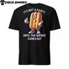 Funny Hot Dog Unisex T-Shirt: It's Not a Party Until the Wiener Comes Out!''