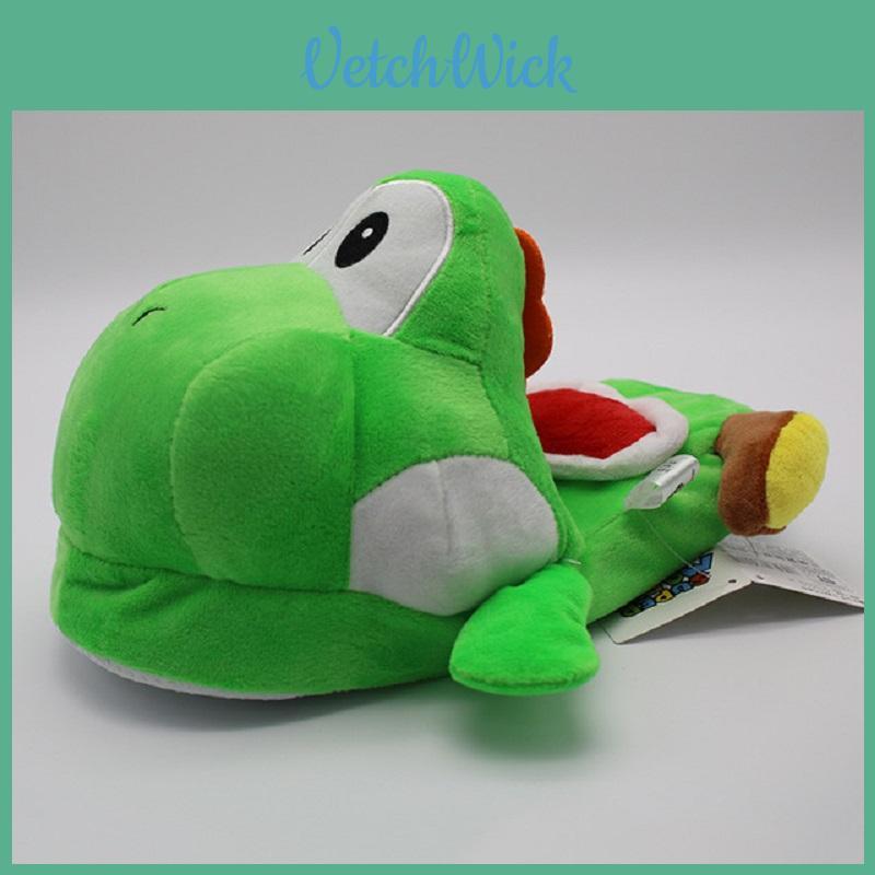 Kvalitní zelené plyšové pantofle pro dospělé Nintendo Super Mario Brothers Yoshi