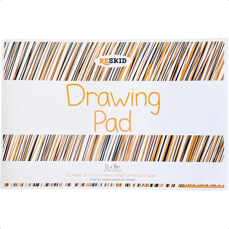 

Блок бумаги для рисования Reskid 12 x 18 дюймов 50 листов 2 штуки Художественные блоки для раскрашивания и эскизов (12х18 (2 УПАКОВКИ)) United States