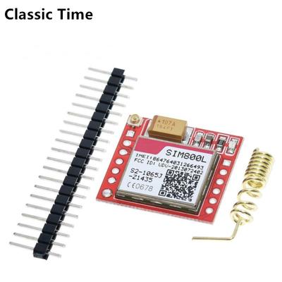 Mini הקטן ביותר SIM800L GPRS GSM מודול MicroSIM Core Wireless Board Quad-band TTL טורית עם אנטנה