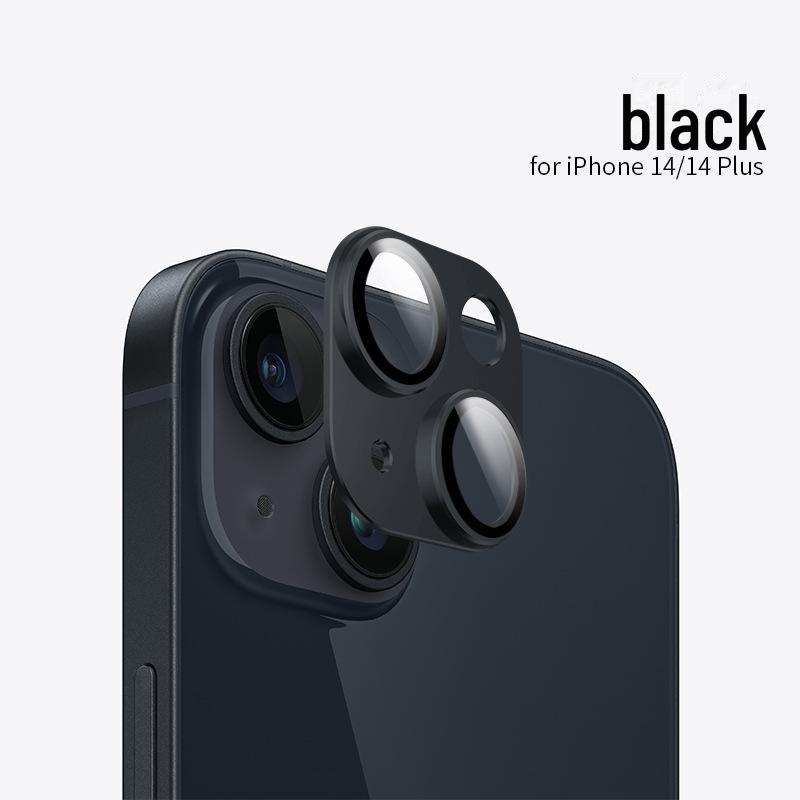 מגן עדשות Apple 16Pro לאייפון 14 פרו מקס: סרט מתכת עין הנשר מלא