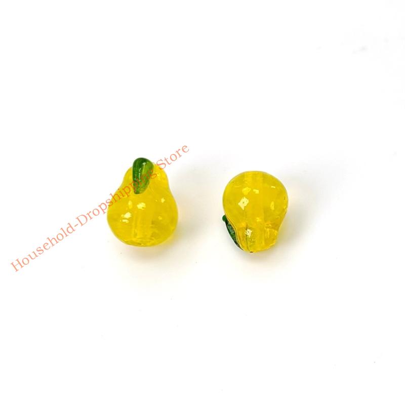 10/20/30Pcs Fruit Glass Beads For Handmade Art Craft Friendship Bracelets 85AD