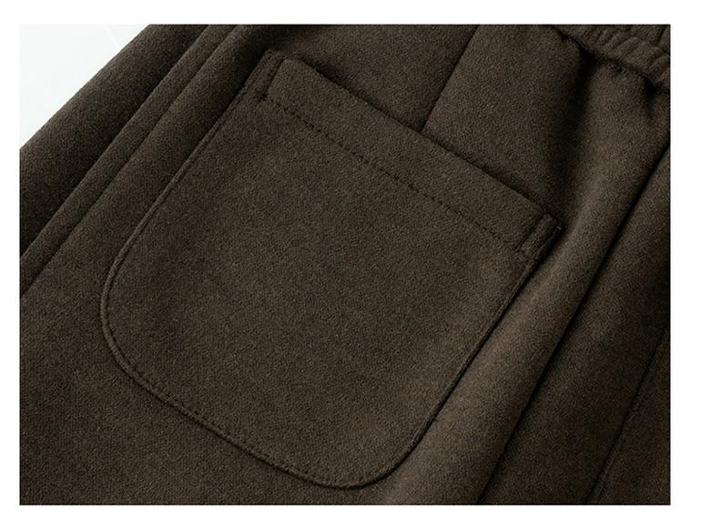 2025 Winter High Waist Wool Fleece-Lined Pants – Curved & Straight Leg Options
