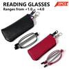 2pcs Men & Women - Foldable, +1.0 To +4.0 Strength, Oval Frame, Lightweight & Stylish Design, Perfect for Reading, Travel