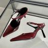 Eilyken New Design High Heels Woman Pumps Buckle Strap Mules Slippers Sexy Pointed Toe Wedding Banquet Female Shoes
