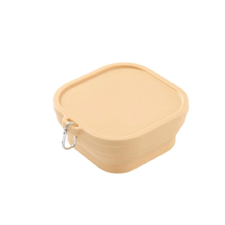 Adjustable Silicones Meal Box Foldable For Backpacks Purse Lunch Bags Freezers Safe And Nontoxic Materials