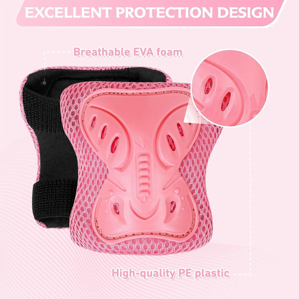 1/6 In 1 Knee Elbow Pads Set With Wrist Guard For Skateboard Ski Cycling BMX Biking Running Sports Protection
