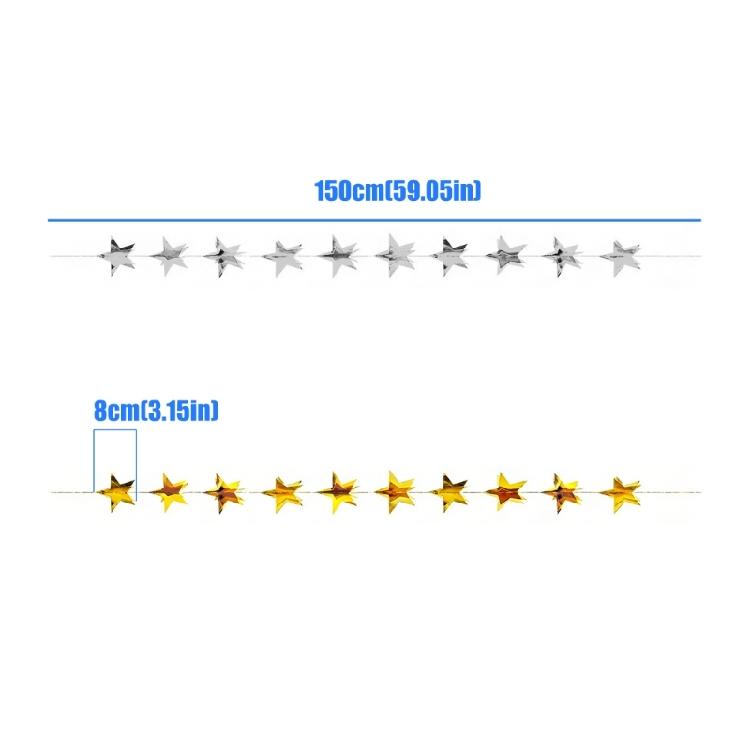 Hanging Star Banners Hanging Ornament Decorative Party Backdrop Decorations for Birthday Wedding Baby Showers