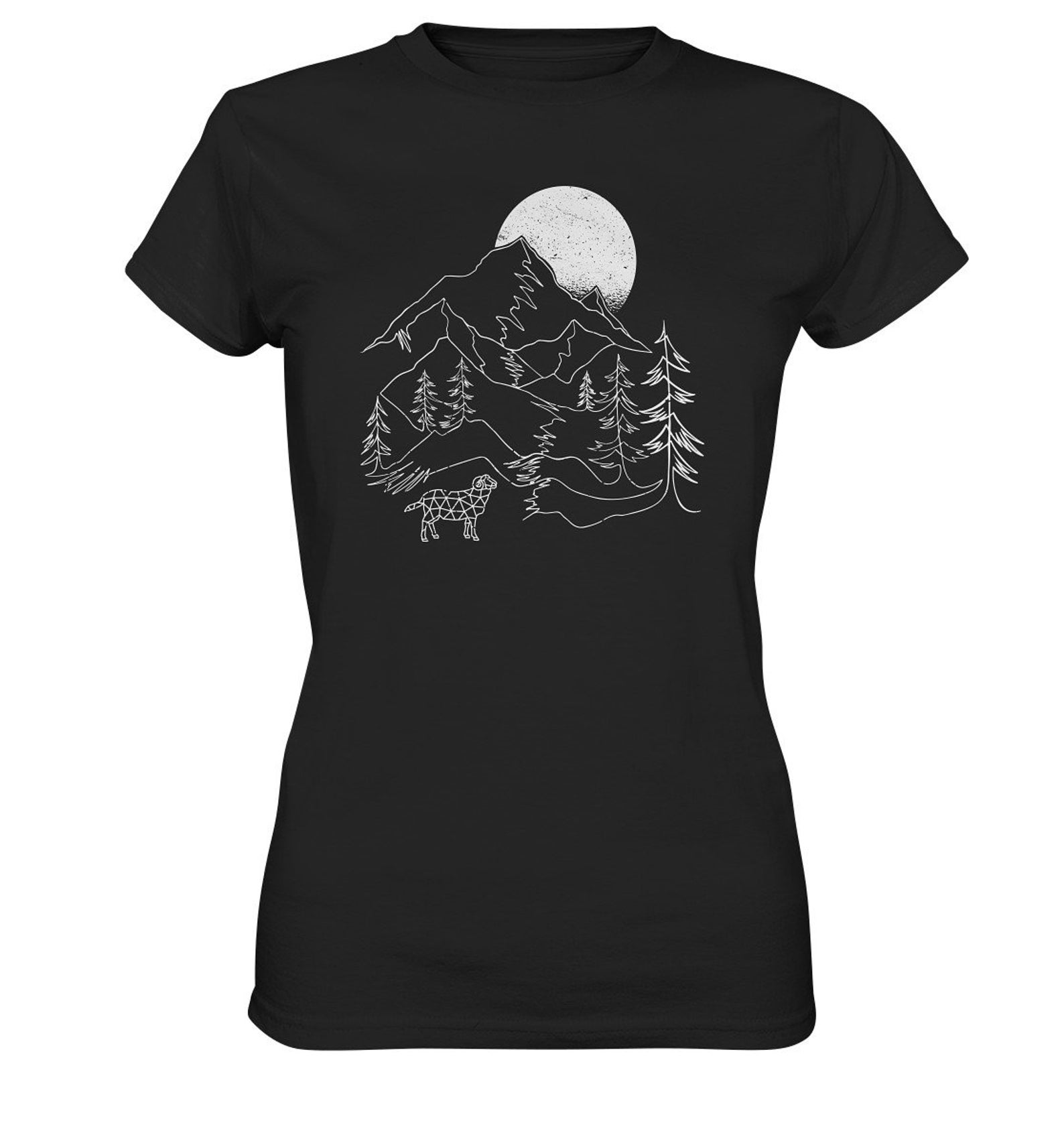 Sheep Sheep Lamb T-Shirt Sheep Motif Shepherdess Gift - Women s Premium Shirt L