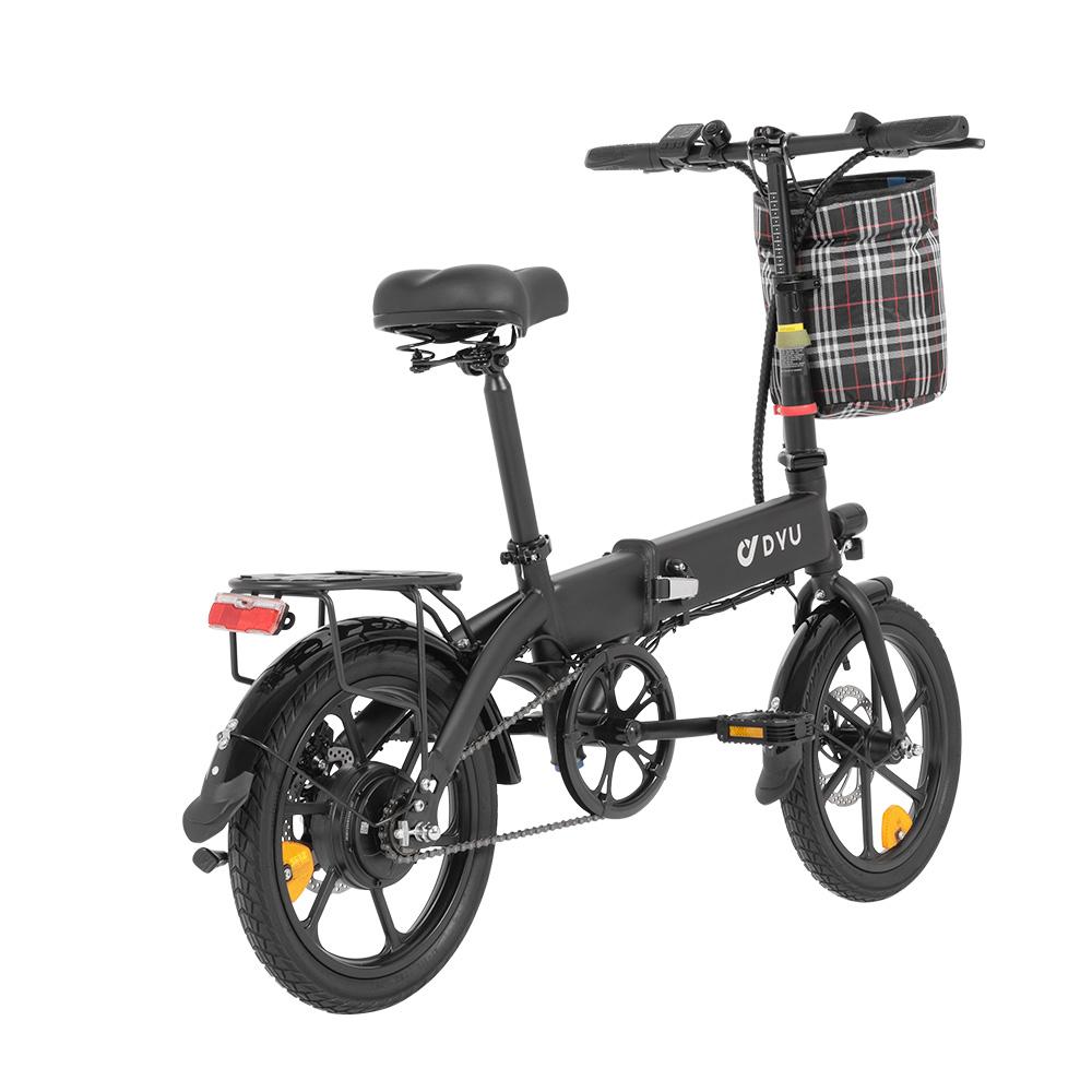 DYU A1F Pro Elektrinis dviratis suaugusiems 250W bešepetis variklis 36V 7.5AH ličio baterija Sulankstomas e-dviratis 16 colių padanga Mini miesto elektrinis dviratis