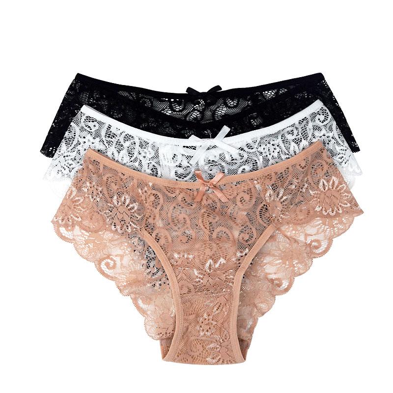 FallSweet 3 Teile/los! Frauen Sexy Spitzenhöschen Sexy Slips S bis XL Unterwäsche