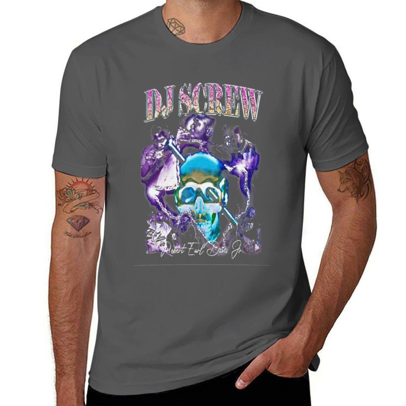 

Dj Screw T-Shirt cotton tshirt 100% man t shirt summer man t shirt designer T-Shirt 4XL