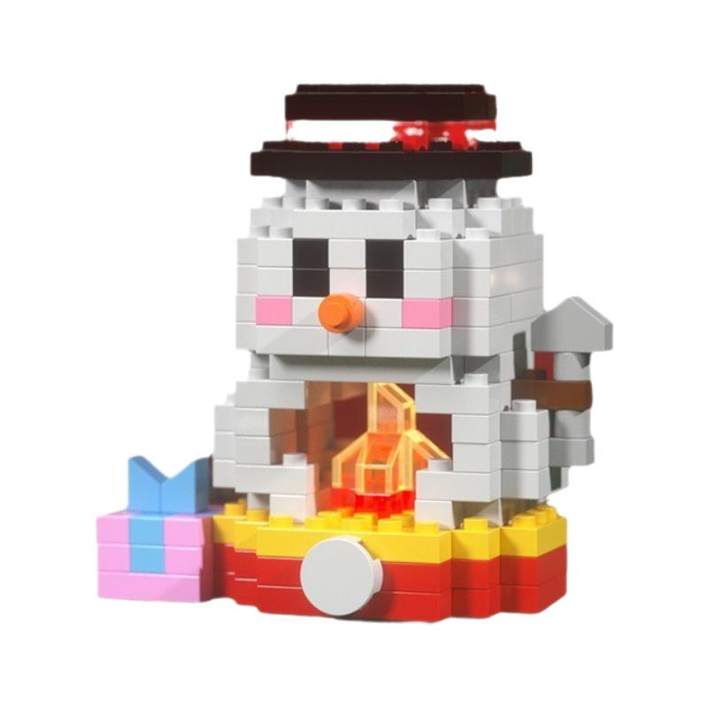 Stavebnice Santa Clause z mikročástic: 60 typů, Slepá krabička kompatibilní s Lego