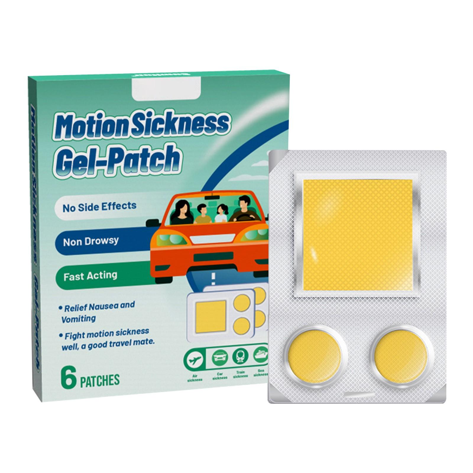 

6 шт. Портативные наклейки от укачивания для взрослых и детей от тиннитуса, укачивания, морской болезни, ушные наклейки One Size белый