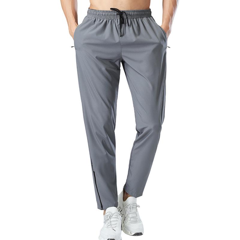 Men's Ice Silk Quick-Dry Athletic Pants for Summer Sports