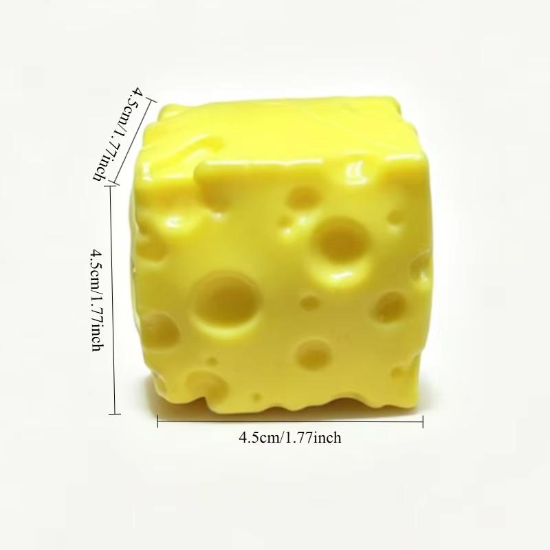 Zachte Vormbare Knapperige Kaas Squishy Bal Zonder Terugslag Kaas Bouwstenen Fidget Speelgoed Schattige Voedselvormige Stressverlichters Vent Speelgoed