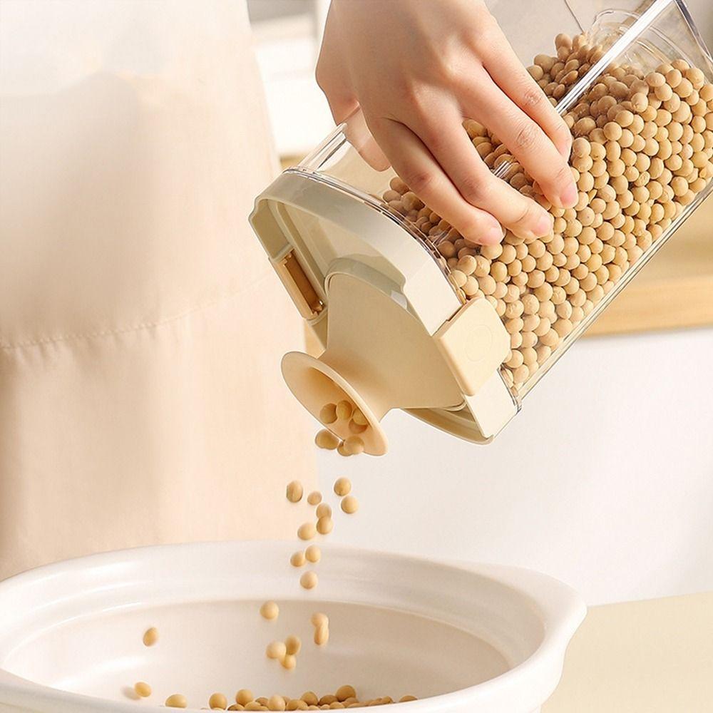 Sealed Grain Storage Box Transparent Cereal Dried Goods Jar Food Storage Box  Kitchen