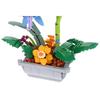 Blue Orchid Flower in a Pot Construction Blocks to be Stacked 581 pcs.