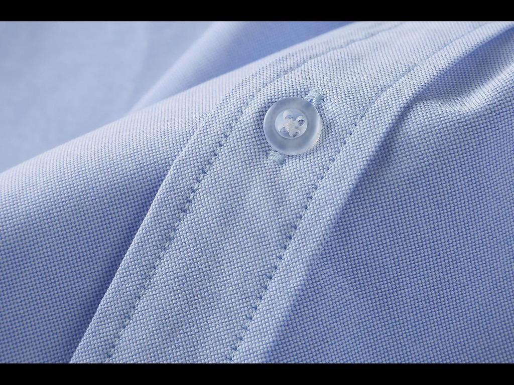 TB JL Trendy Unisex Oxford Košile s Dvojitým Rukávem a Kontrastními Detaily