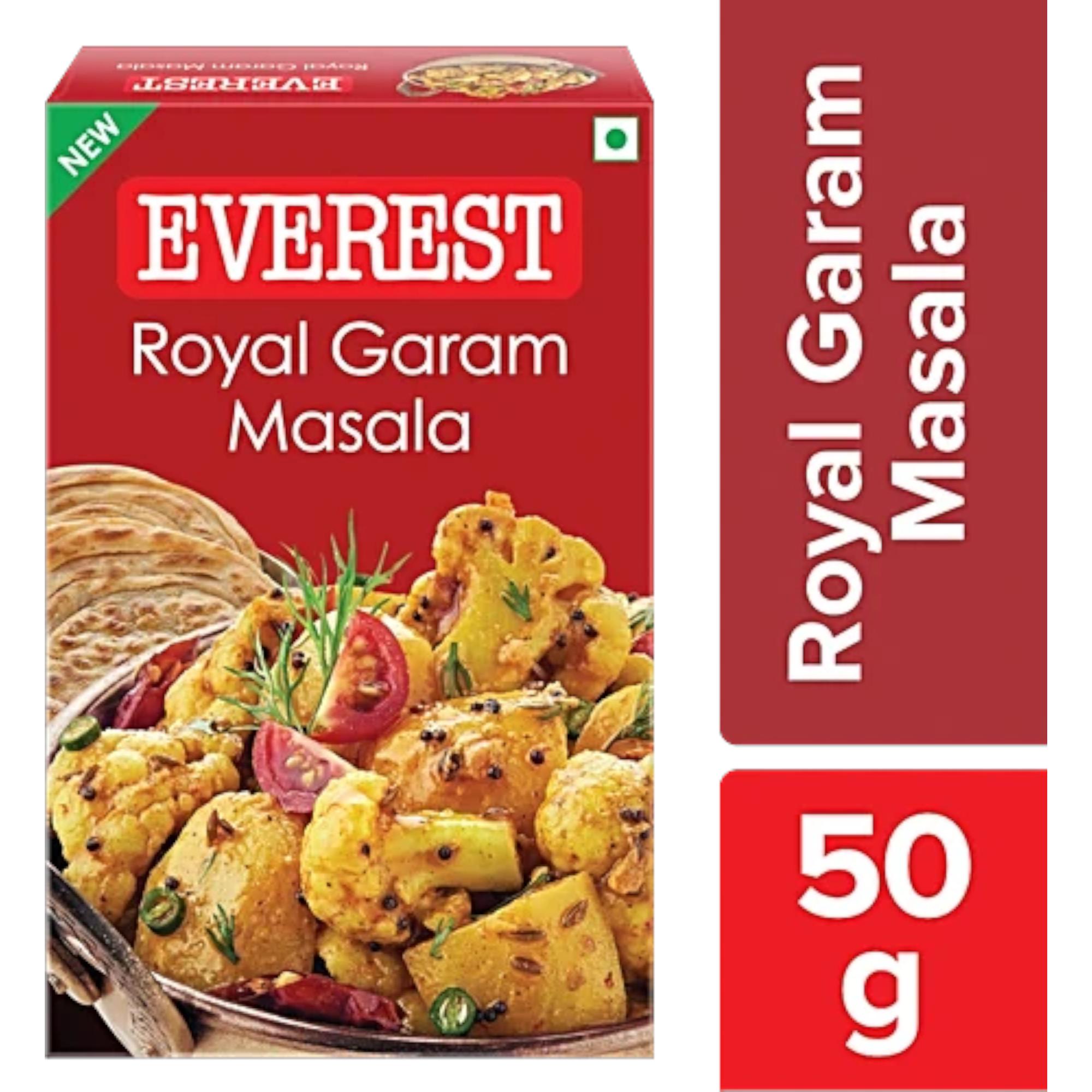 

Everest Royal Garam Masala Powder 50 g Carton For Rich Aroma Robust Spice Blend Enhances Flavor In Everyday Cooking