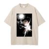 Trendy Anime Jujutsu Kaisen T Shirt Hiromi Higuruma Washed Oversized T-shirt Summer Short Sleeve Cotton Tees Tops Men Clothing