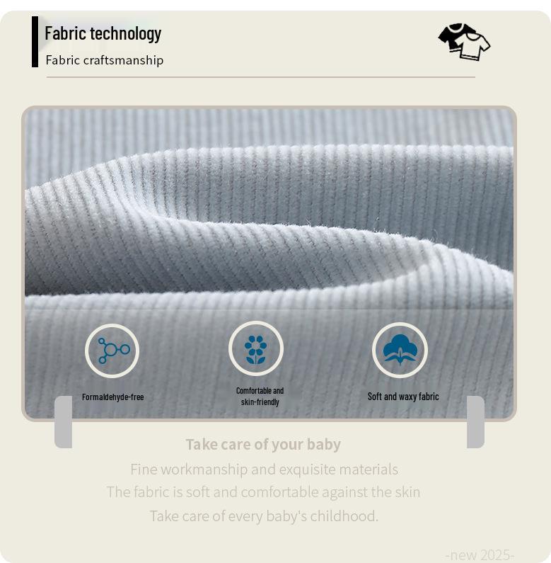 2025 Kinder Kordhosen im koreanischen Stil: Trendige Herbst-Neun-Punkte-Freizeithosen für Mädchen