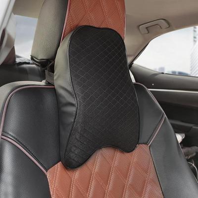 Kopfstützenkissen für Autositze, 3D-Memory-Foam-Kissen, Linderung von Kopf- und Nackenschmerzen, Nackenstütze auf Reisen, atmungsaktives Memory-Foam-Kissen