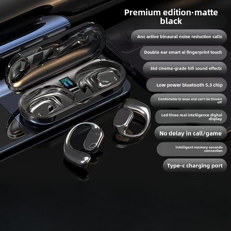 

Наушники Bluetooth с подвесным ушным вкладышем Высокая мощность Не помещается в ухо Движение Сумасшествие Невозможно избавиться от Высокое качество звука Наушники Bluetooth чёрный