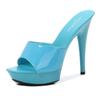 Fashion 2025 Summer Shoes Women PVC Crystal Flip Flops Gladiator Pumps Sexy Clear High Heels Classic Dress zapatos mujer Slipper