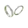 Lianlizhi 925 Sterling Silver Couple Rings - Niche Design, Perfect Birthday Gift for Women