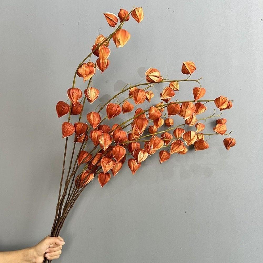 83cm Artificial Coco Pod Branches Real Touch Fake Plants Lantern Fruit Branch  Indoor Outdoor