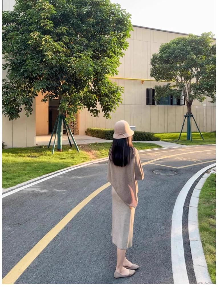 2024 Xale Capa Grande de Lã Merino Tricotada para Mulher