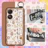 Back Cover Protective Phone Case For ZTE Blade A34 Waterproof Fashion Design Durable Lanyard Phone Holder Anti-knock