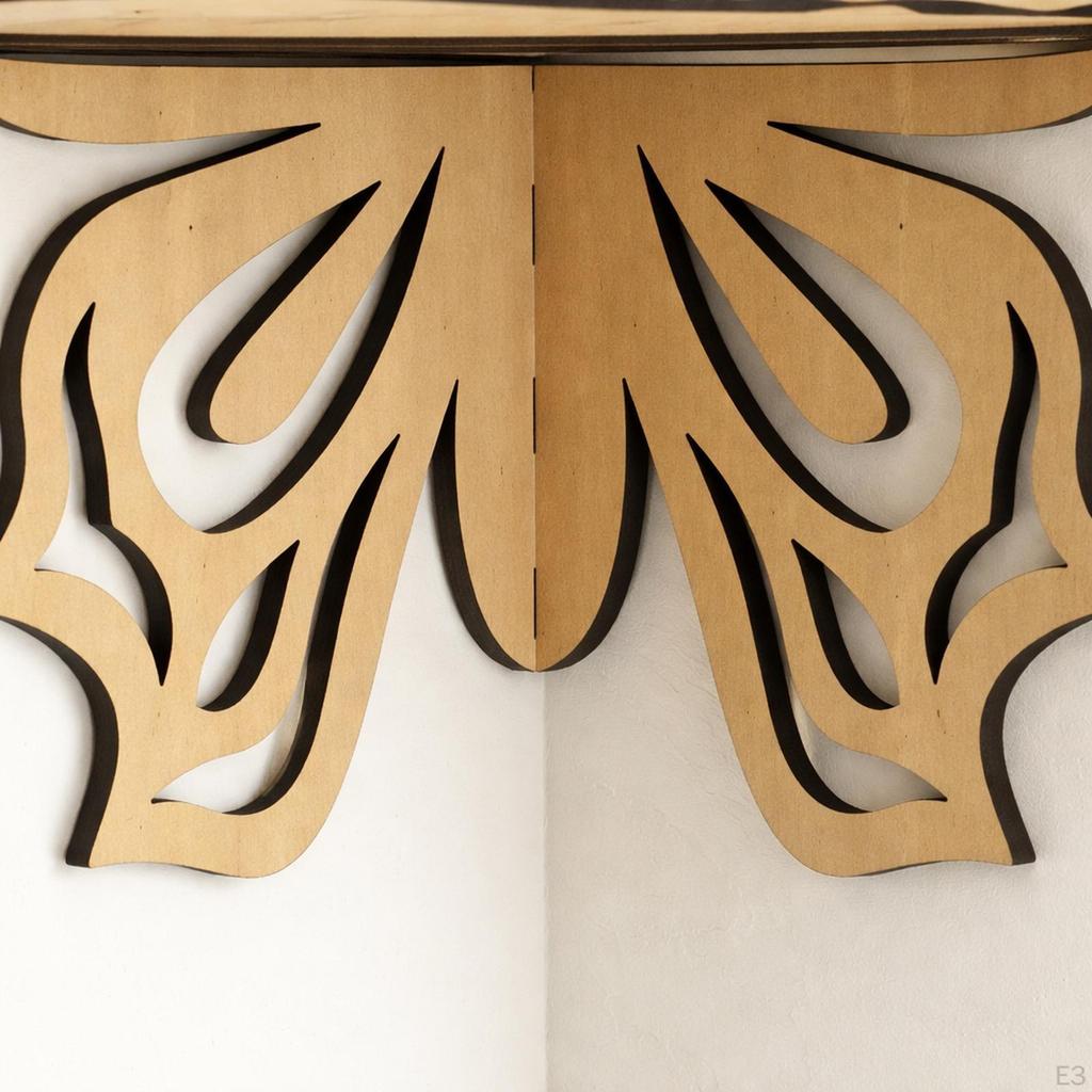 Butterfly Corner Shelf, Wall Organizer, Decorative Floating Wooden Suitable for