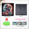 Beauty and Wolf 5D Diamond Painting Storage Basket Full Round Drill Mosaic Diamond Embroidery Cross Stitch Kits Home Decor Home Decor