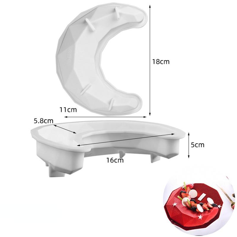 Fruit Silicone Cake Mold Heart Geometry Chocolate Ice Cube Biscuit Jelly Mould DIY Cloud Moon Pudding Baking Set Birthday Gifts