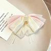Korean Style Fairy Lace Bow Ponytail Claw Clip for Women - Sweet Updo Accessory