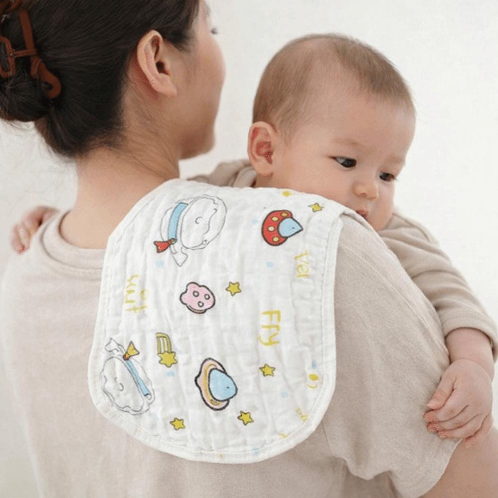 Mull-Baumwoll Baby Sabberlätzchen Weiches Material Baby Still-Lätzchen Kleinkinder Zahnen