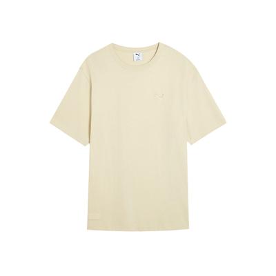 Puma Primeess Ss25 Relaxed Casual Crew Neck Loose Short Sleeve T-Shirt Unisex Tops Snow-White 632978-87