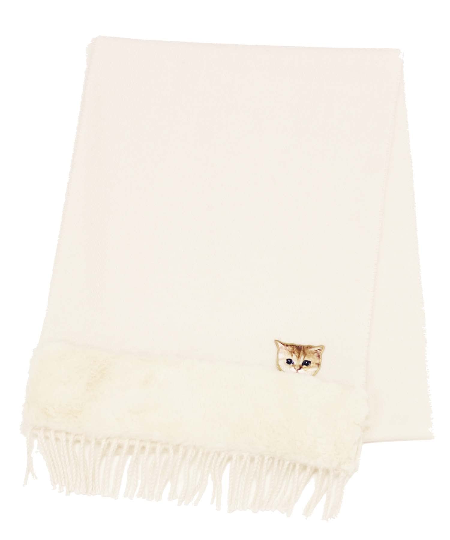 

Шарф из кошачьего меха Paul Joe Moonbat с брендированным & (44586) Упаковка, Молочно-белый