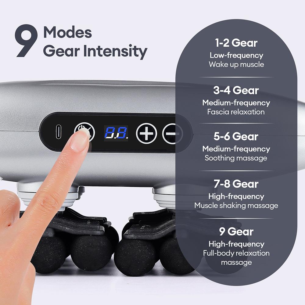 30-Heads Body Massage Gun High-Frequency Vibration Fascia Gun Back Waist Thigh Massager Neck Shoulder Massager Muscle masajeador
