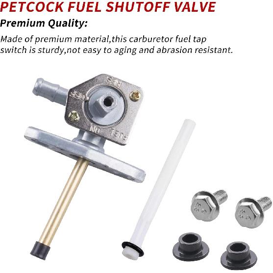 Fuel Tank Petcock Vavle Shut Off Tank Switch Compatible With Honda TRX 250EX 350 400 420 Foreman Recon 250 Rancher TRX400 450 500 Rubicon 500 650