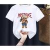 Children's Funny Bear Print T-shirt Summer Short Sleeve Cartoon Harajuku Style Girl Boy Teddy Bear T-Shirt Tops for Kids