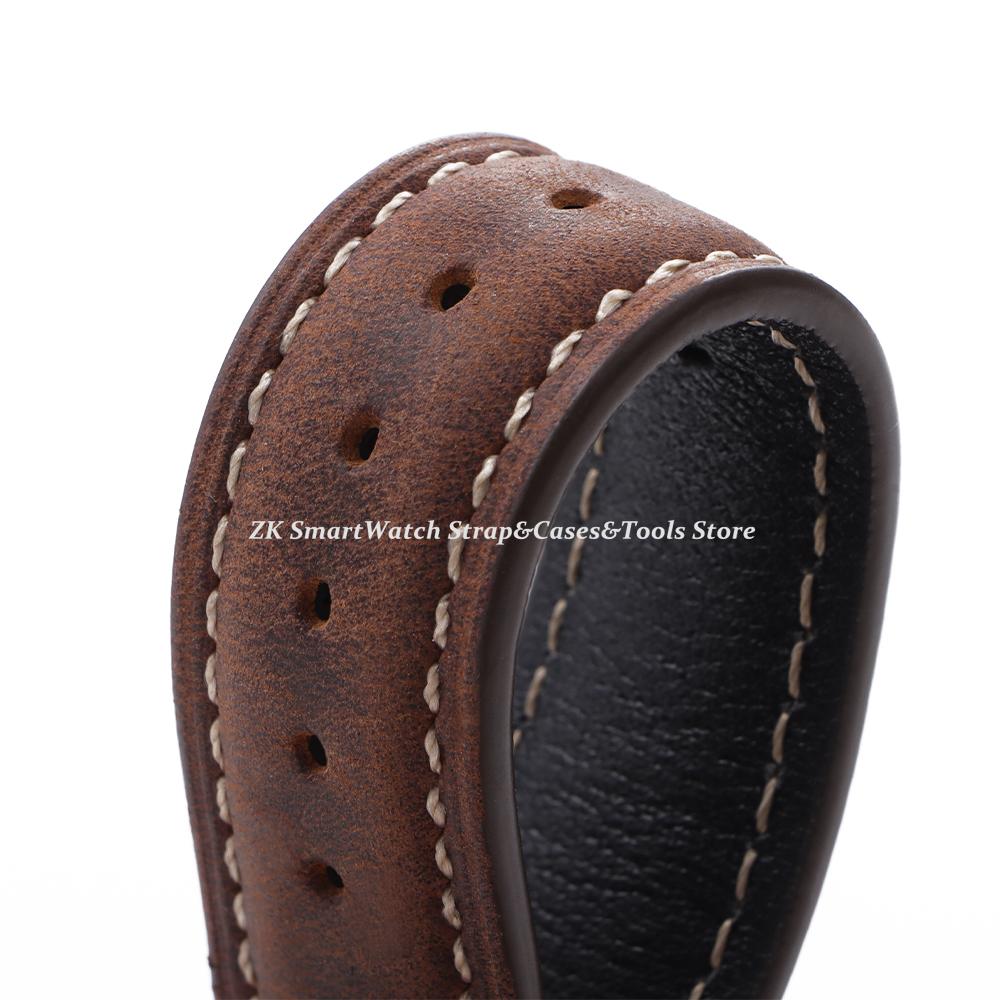 Geniune Calfskin Leather Watchband 18mm 20mm 22mm 24mm Watch Strap for Samsung Watch Strap for Huawei Watch Gt2/Gt3 Sport Band